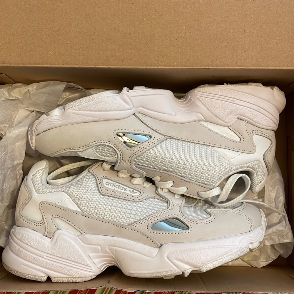 White adidas falcon womens